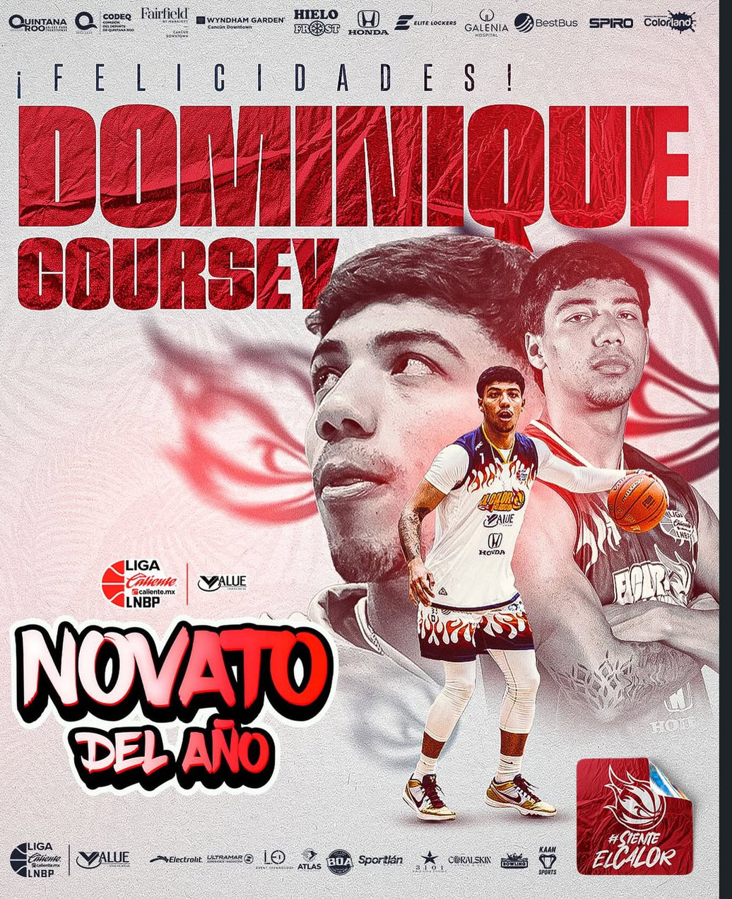 DOMINIQUE COURSEY ES NOVATO DEL AÑO EN LNBP!