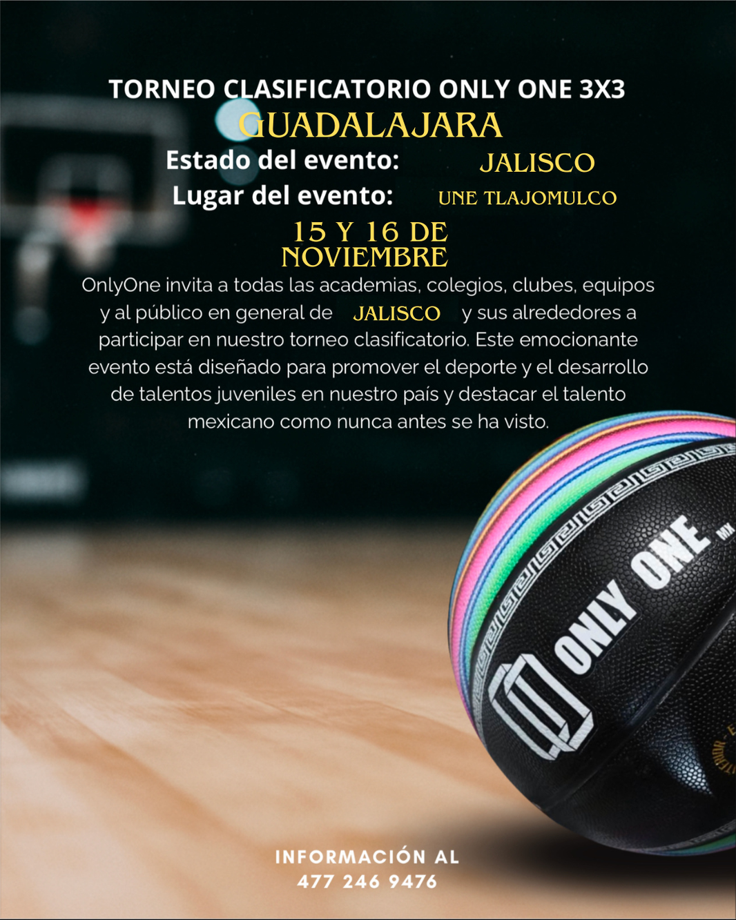 CONVOCATORIA GUADALAJARA 15 DE NOVIEMBRE