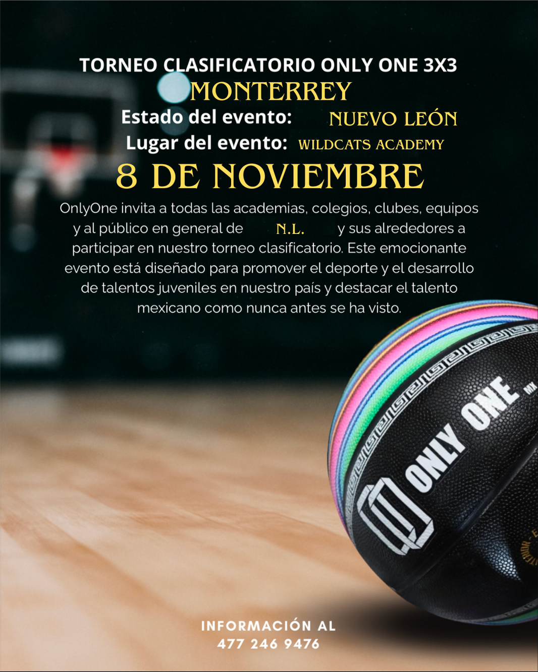 CONVOCATORIA MONTERREY 8 DE NOVIEMBRE
