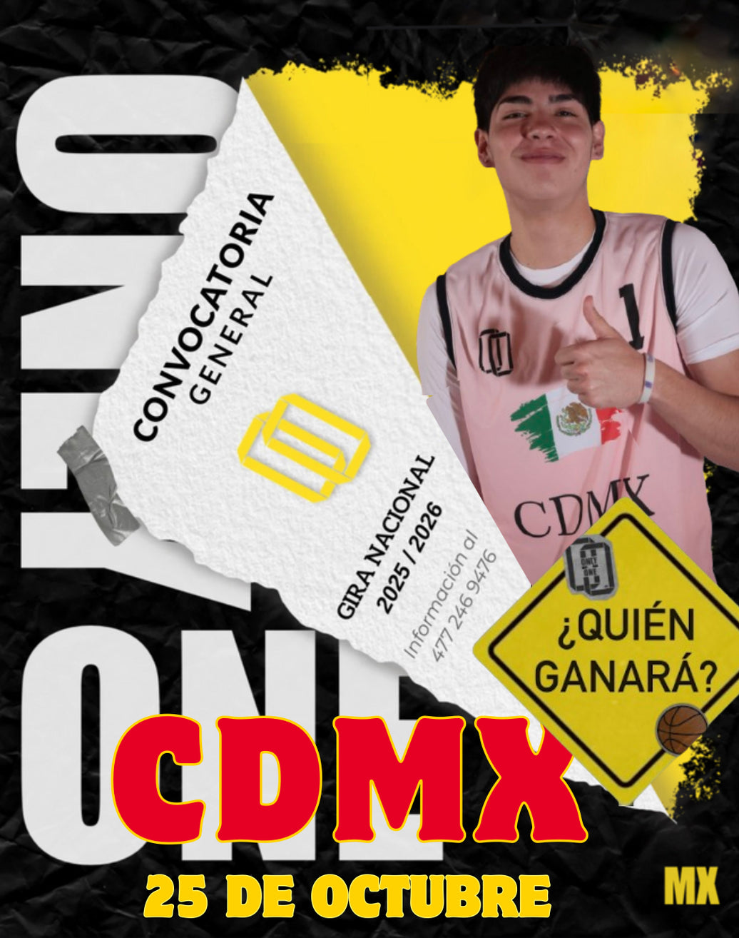 CONVOCATORIA CDMX 25 DE OCTUBRE